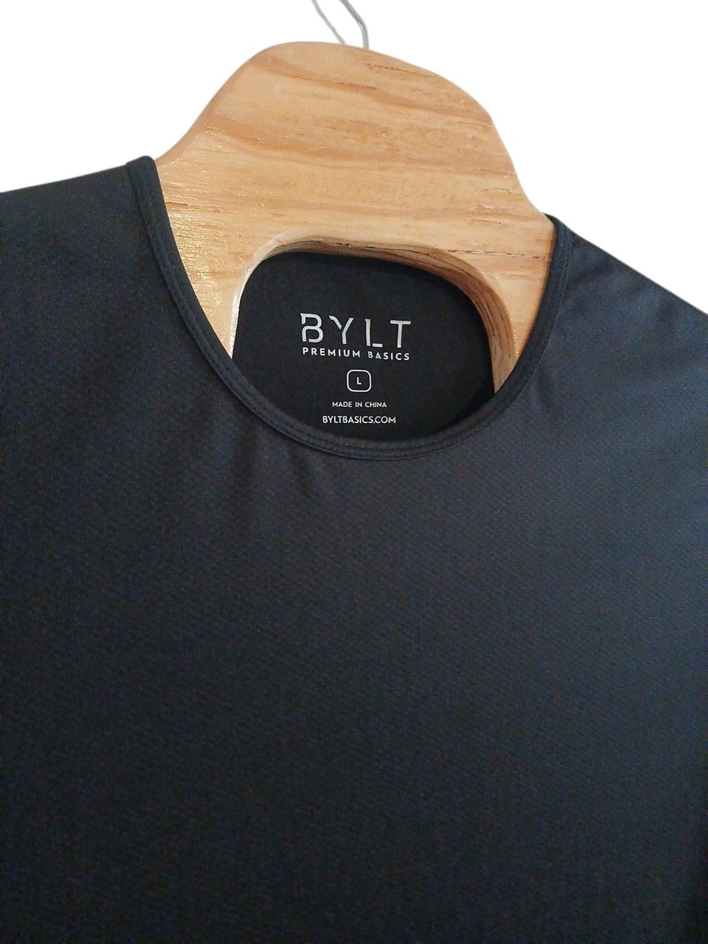 BYLT Performance+ 2.0 Drop-Cut Short Sleeve Black Mens Large